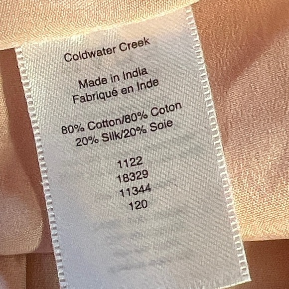 Coldwater Creek Cotton & Silk Floral Print Dress - Picture 9 of 9